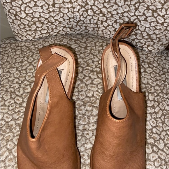 🤎Steve Madden Gabby Brown leather platform heels - Picture 6 of 7